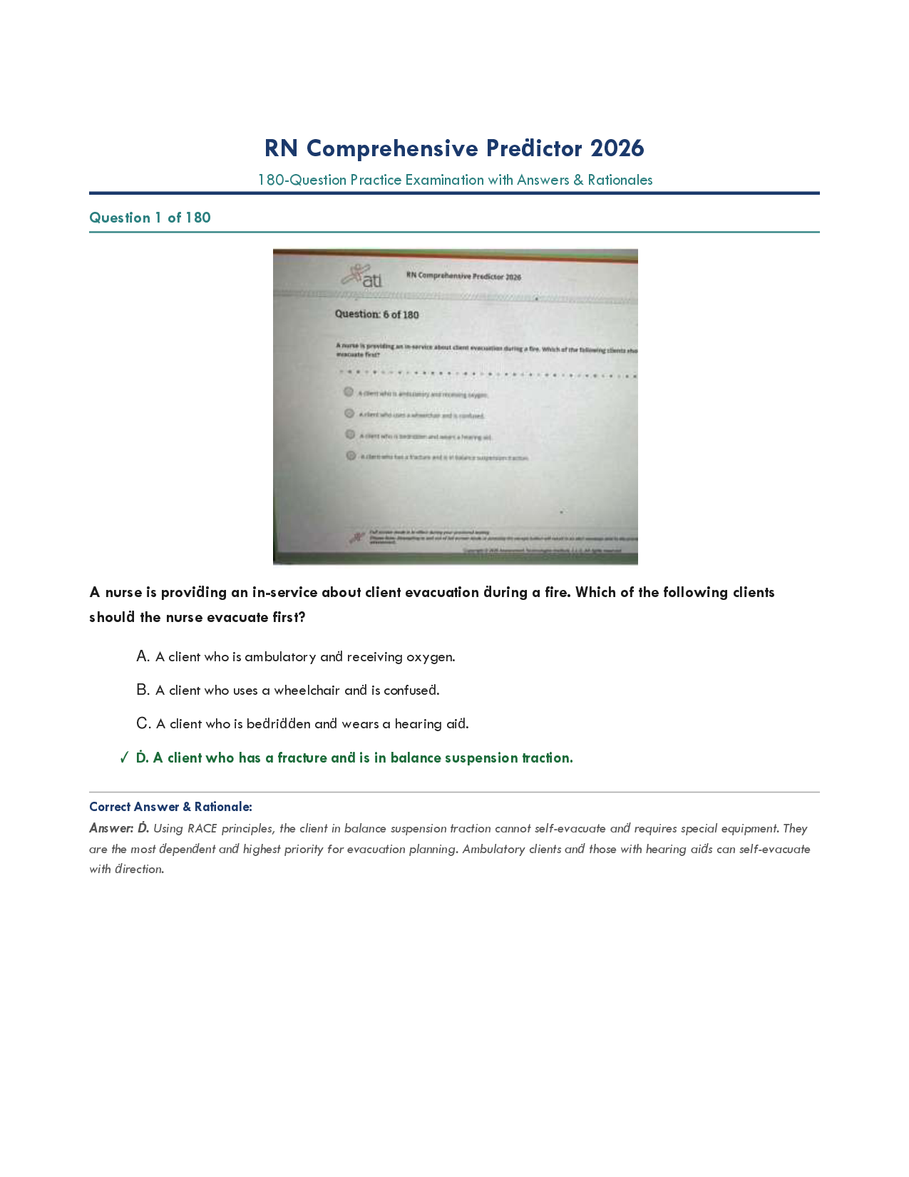RN Comprehensive Predictor 2026-2027 Practice Exam