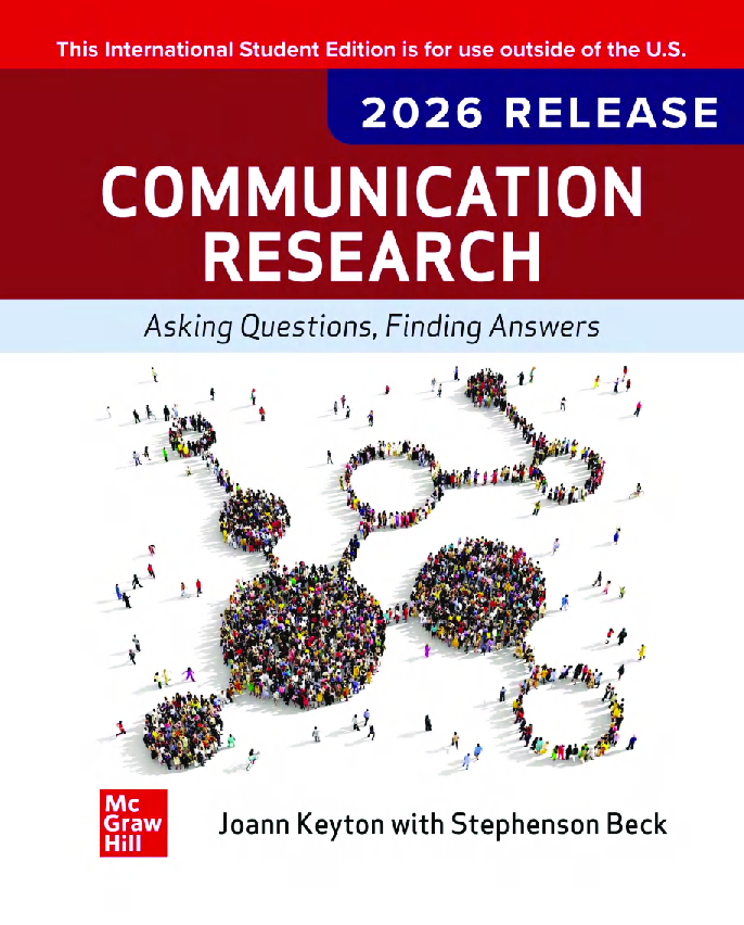 Communication Research: Asking Questions, Finding Answers, 2026 Release