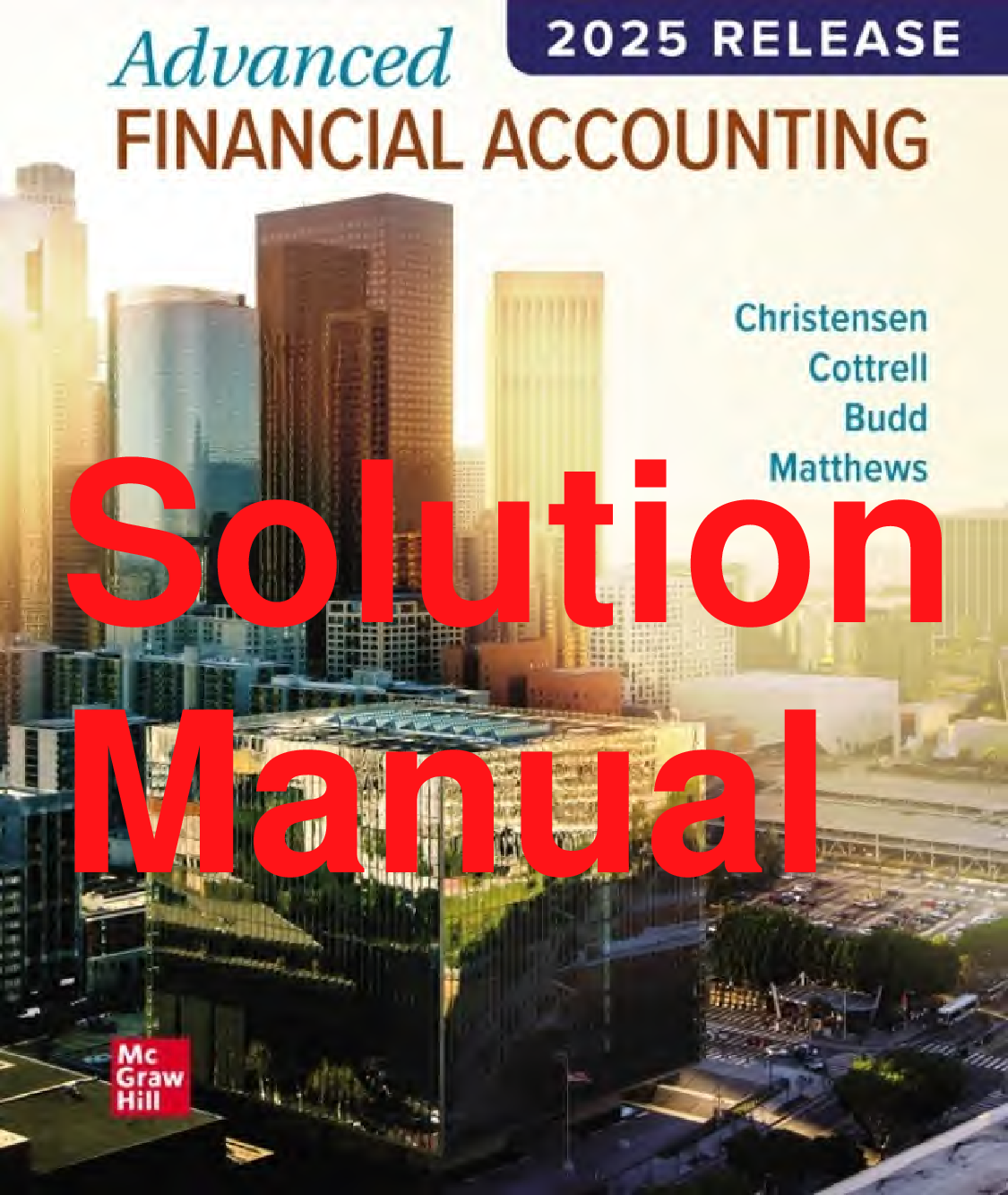 Advanced Financial Accounting 2025 Solutions Manual