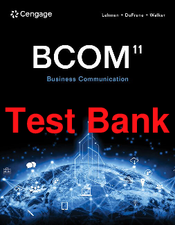BCOM Business Communication, 11th Edition Test Bank