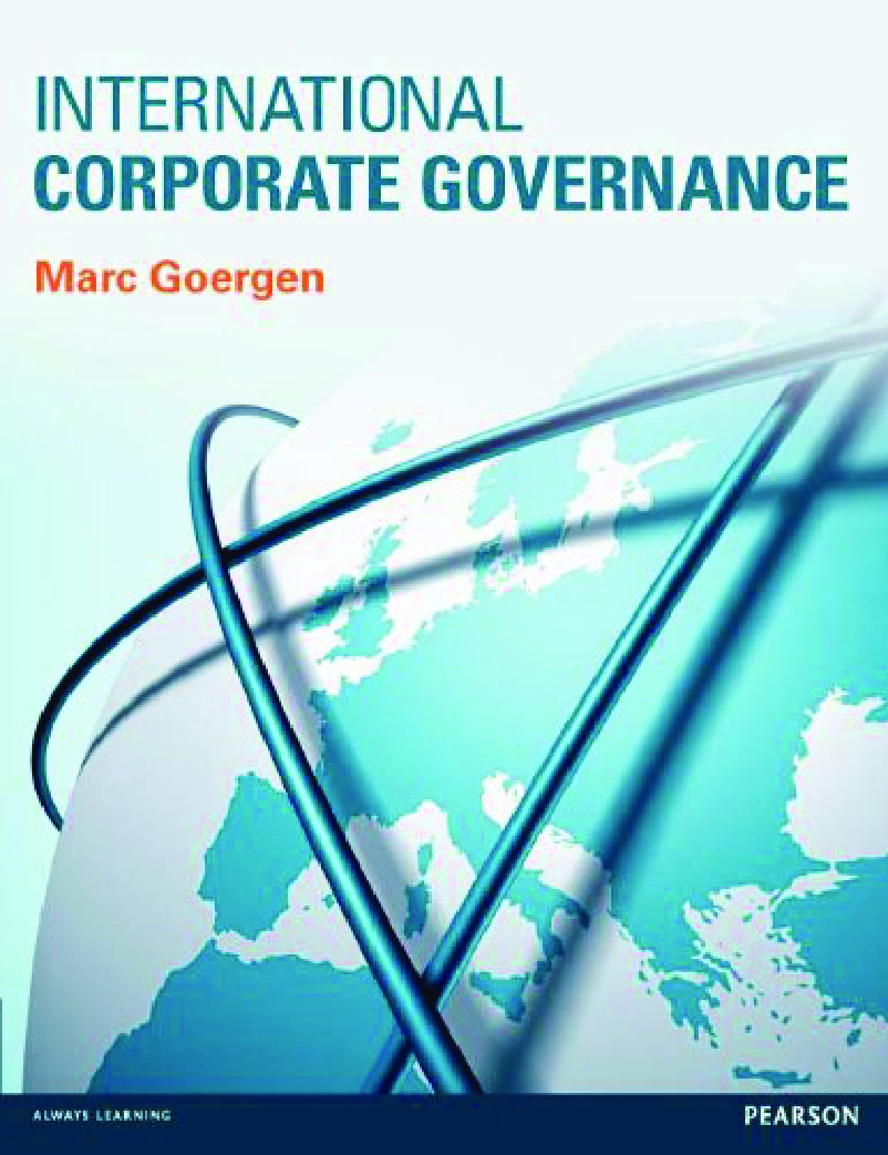 International Corporate Governance by Marc Goergen, 1st Edition