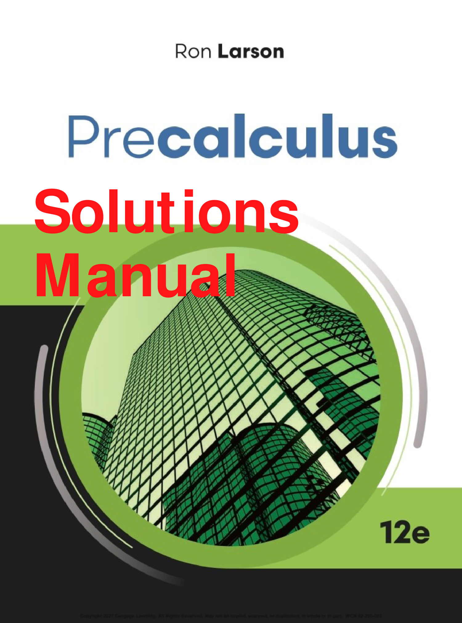 Larson's Precalculus, 12th Edition Solutions Manual
