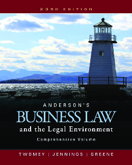 Anderson's Business Law and the Legal Environment, 23rd Edition