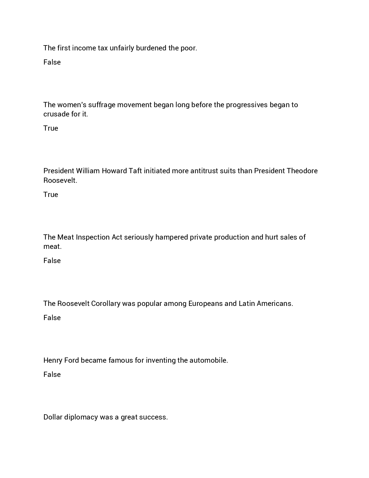 Politics and Economics Chapter 18 Practice Questions