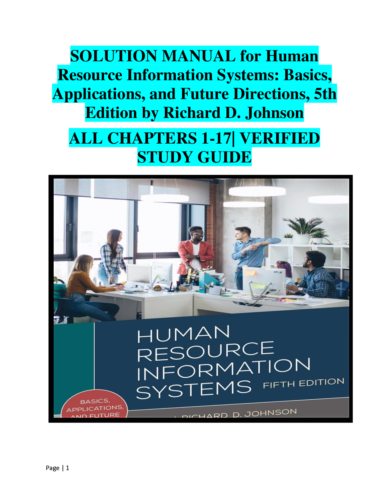 Human Resource Information Systems, 5th Edition Solution Manual