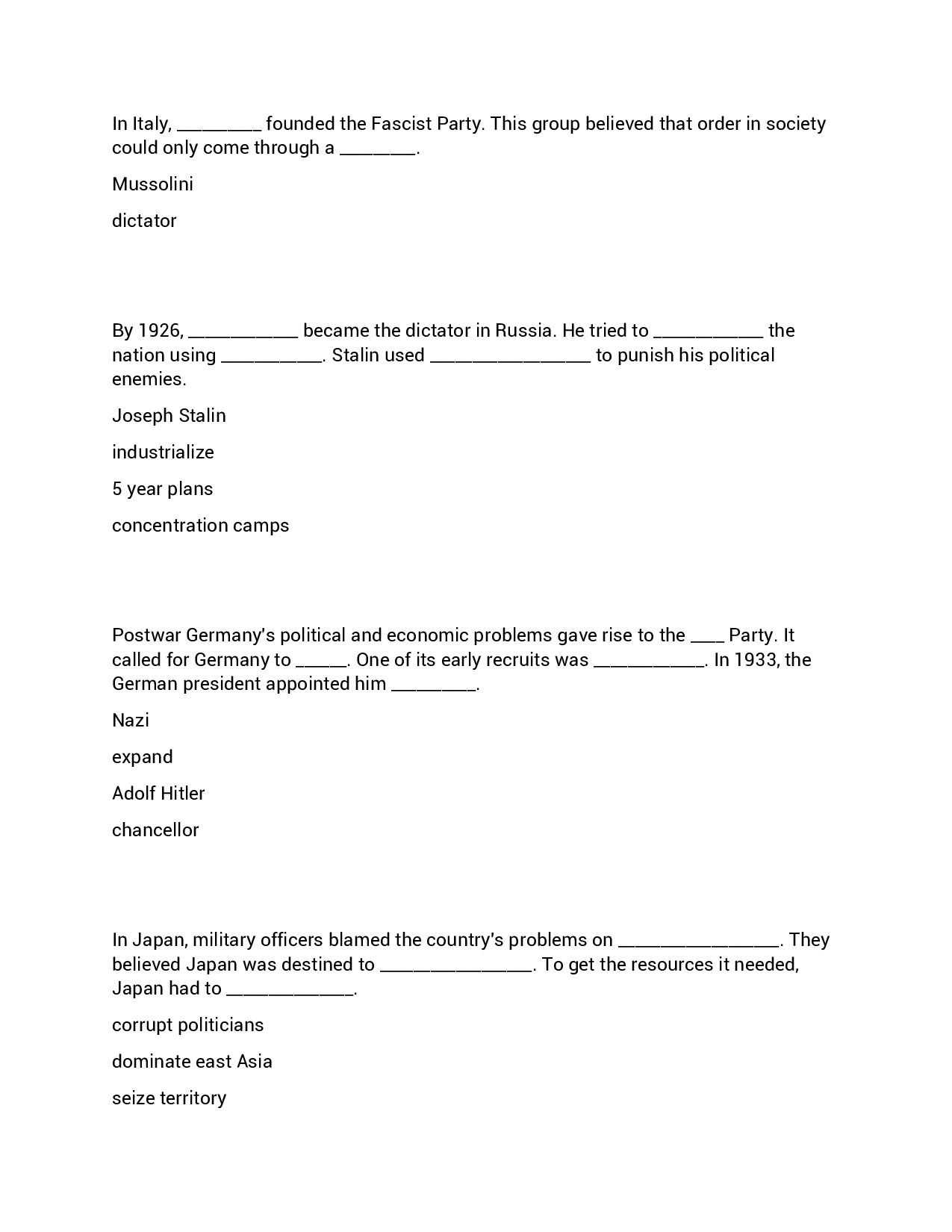 World War II: A World in Flames Study Guide