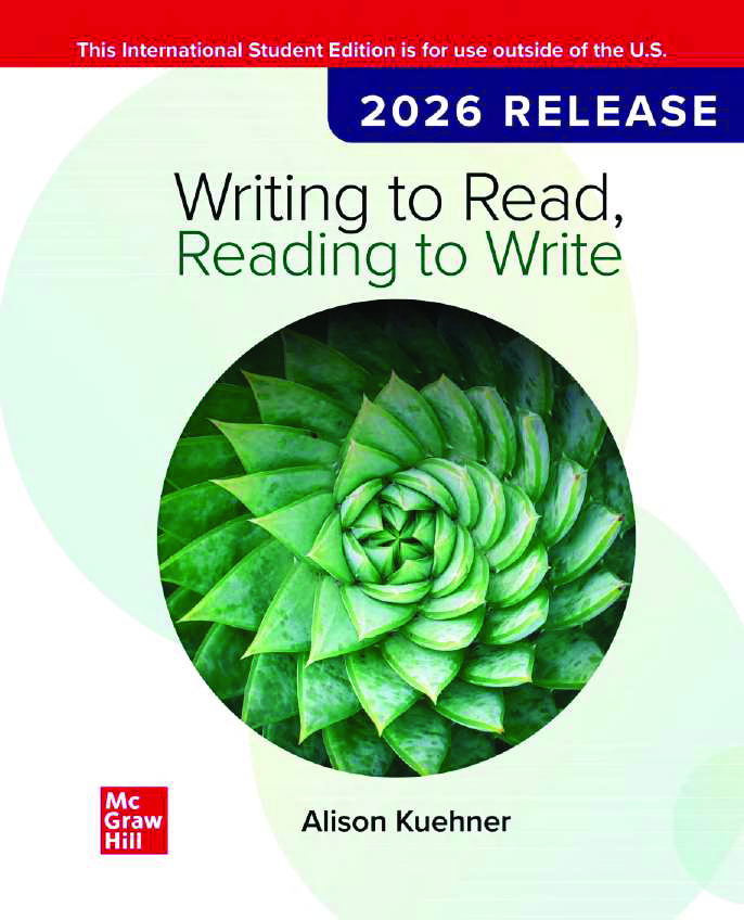 Writing to Read, Reading to Write, 2026 Release by Alison Kuehner