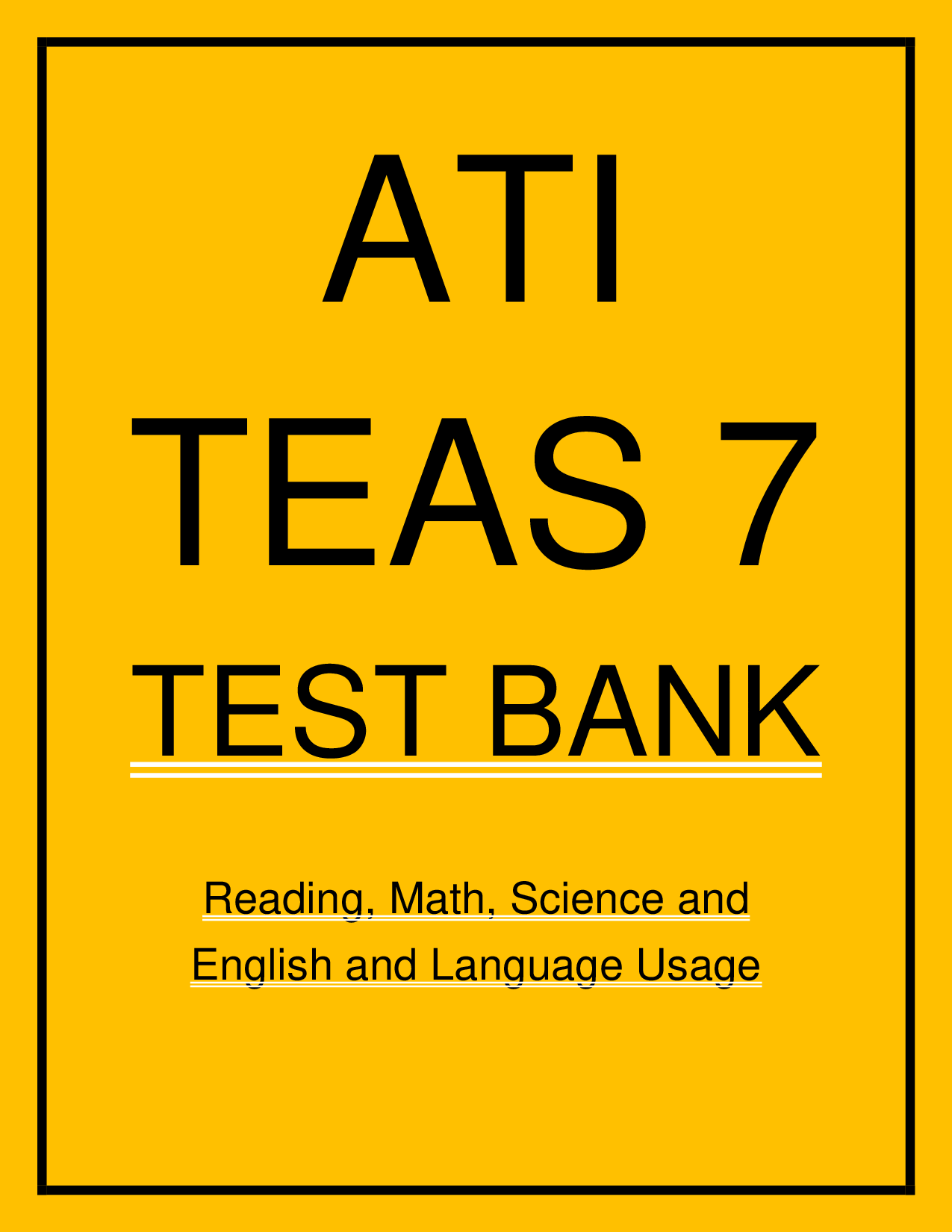 ATI TEAS 7 Practice Test Bank