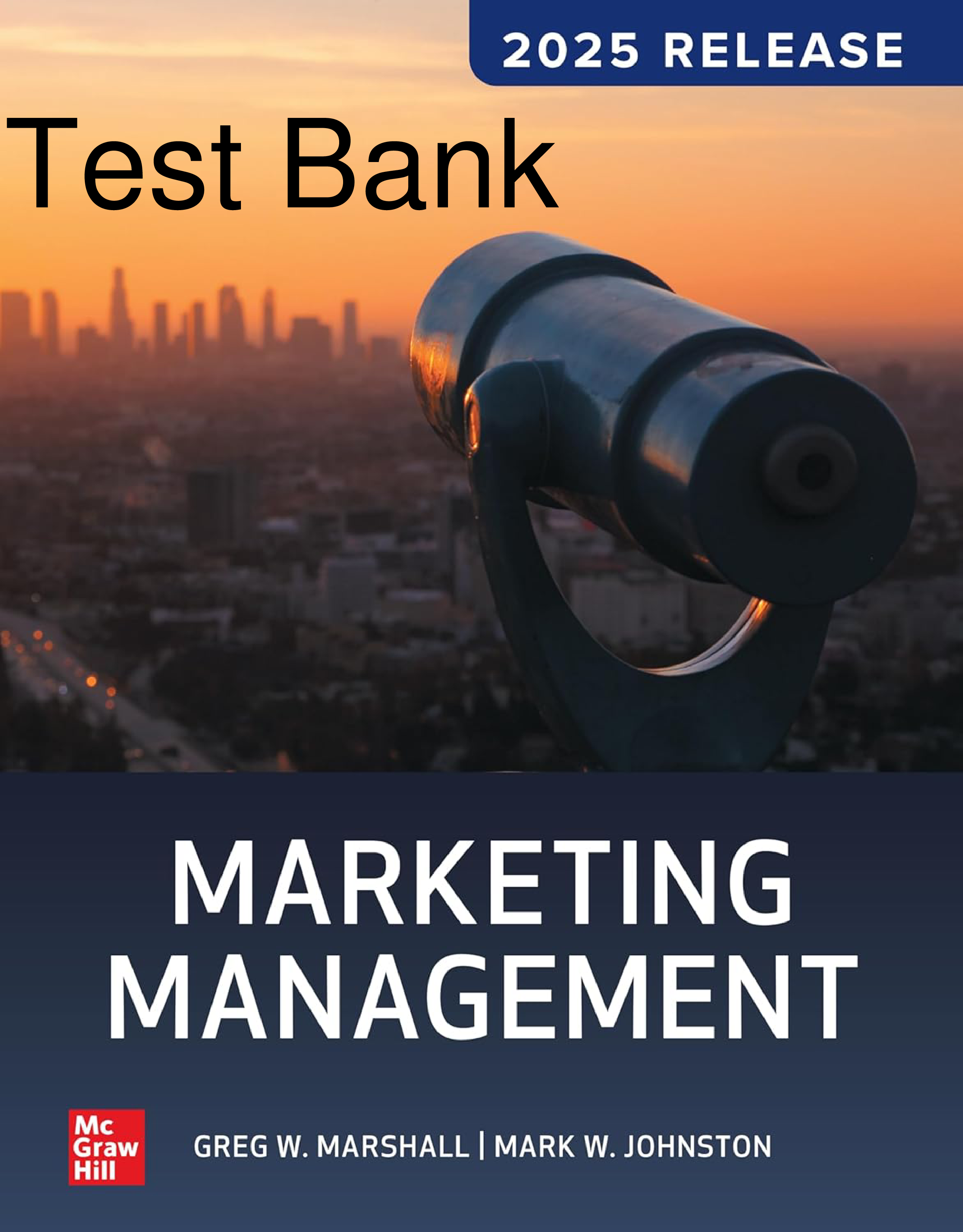 Marketing Management 2025 Test Bank by Marshall and Johnston