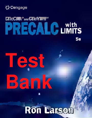 Precalculus with Limits, 5th Edition Test Bank by Larson and Battaglia