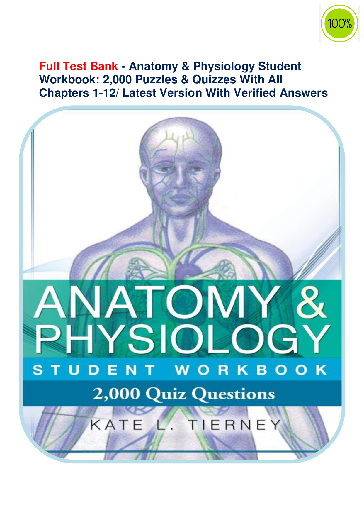 Anatomy & Physiology Student Workbook: 2,000 Puzzles & Quizzes (Chapters 1-12)