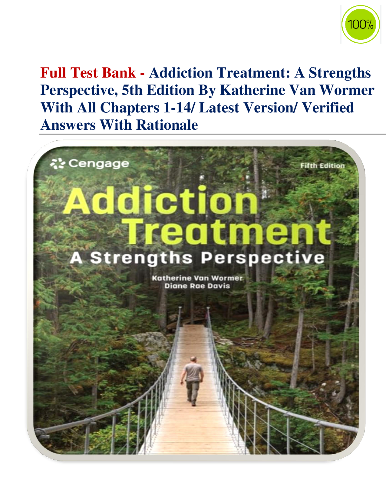 Addiction Treatment: A Strengths Perspective, 5th Edition Test Bank